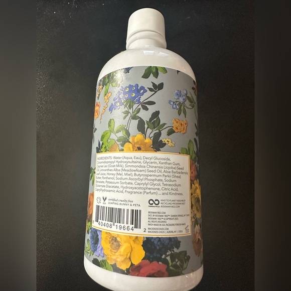 Brand New Beekman 1802 goat milk hand & body wash. Covent Garden scent. - Picture 2 of 4